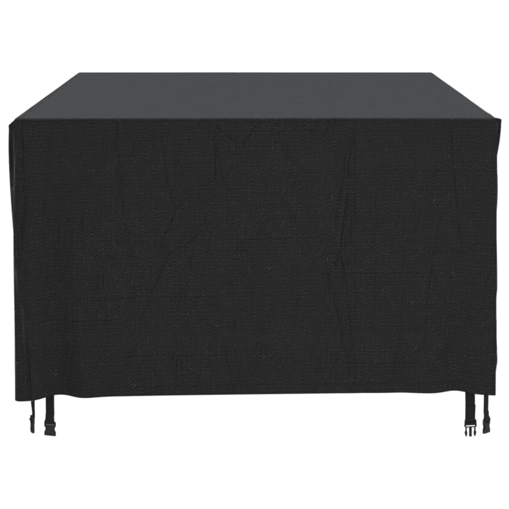 Capas móveis de jardim 2pcs 300x140x90cm impermeável 420D preto