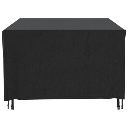 Capas móveis de jardim 2pcs 300x140x90cm impermeável 420D preto