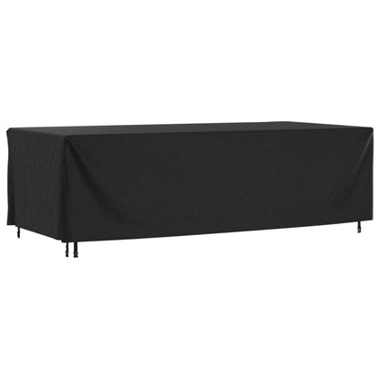 Capas móveis de jardim 2pcs 300x140x90cm impermeável 420D preto