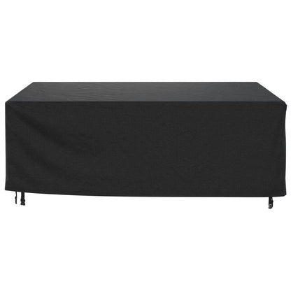 Capas móveis de jardim 2pcs 200x160x70cm impermeável 420D preto