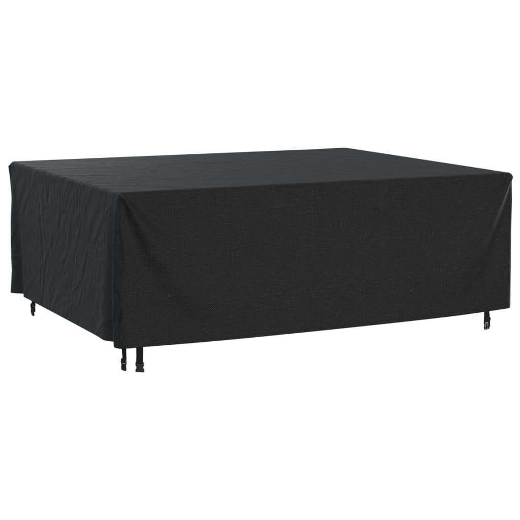 Capas móveis de jardim 2pcs 200x160x70cm impermeável 420D preto