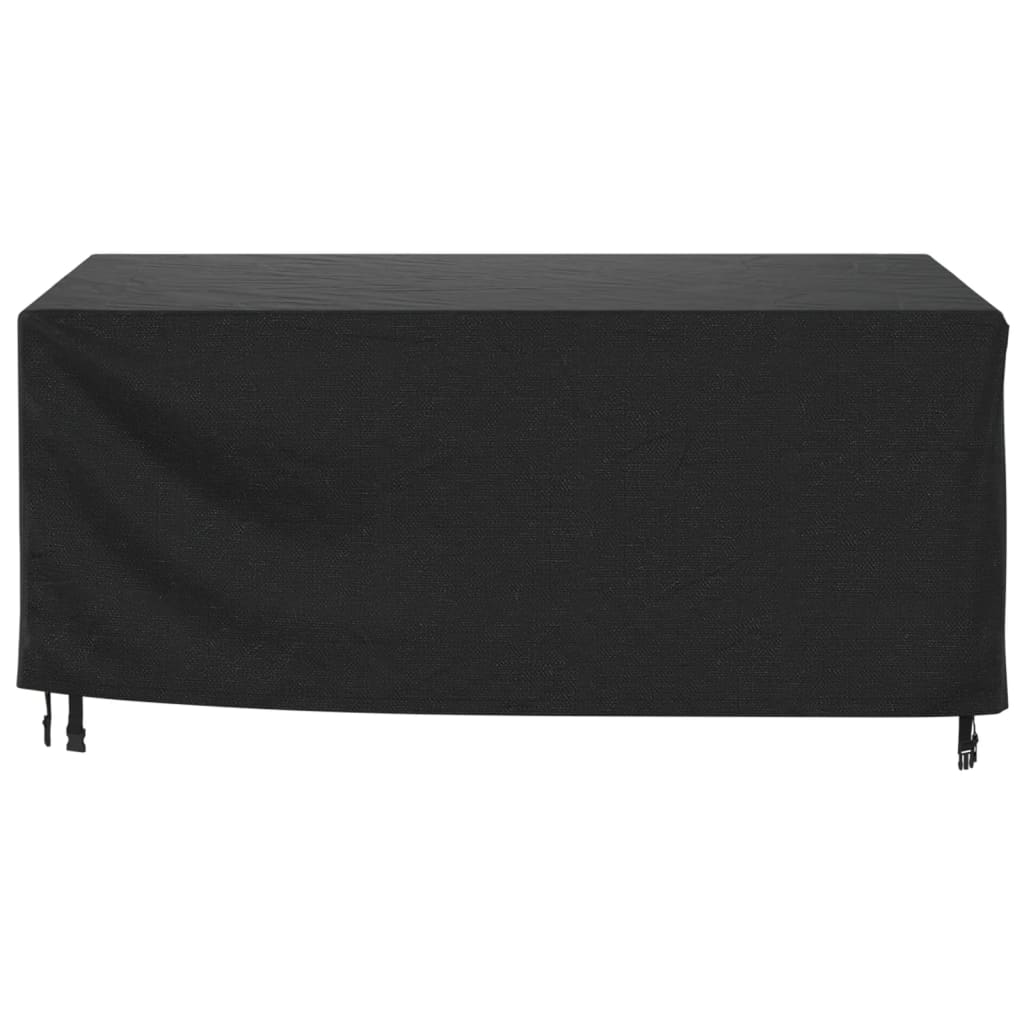 Capas móveis de jardim 2pcs 172x113x73cm impermeável 420D preto