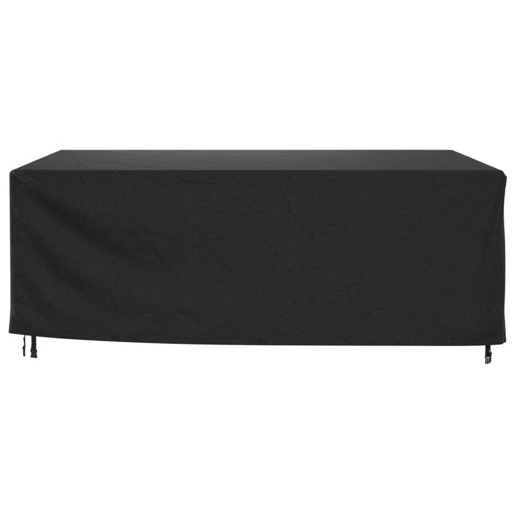 Capas móveis de jardim 2pcs 250x210x90cm impermeável 420D preto