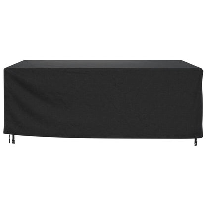 Capas móveis de jardim 2pcs 250x210x90cm impermeável 420D preto