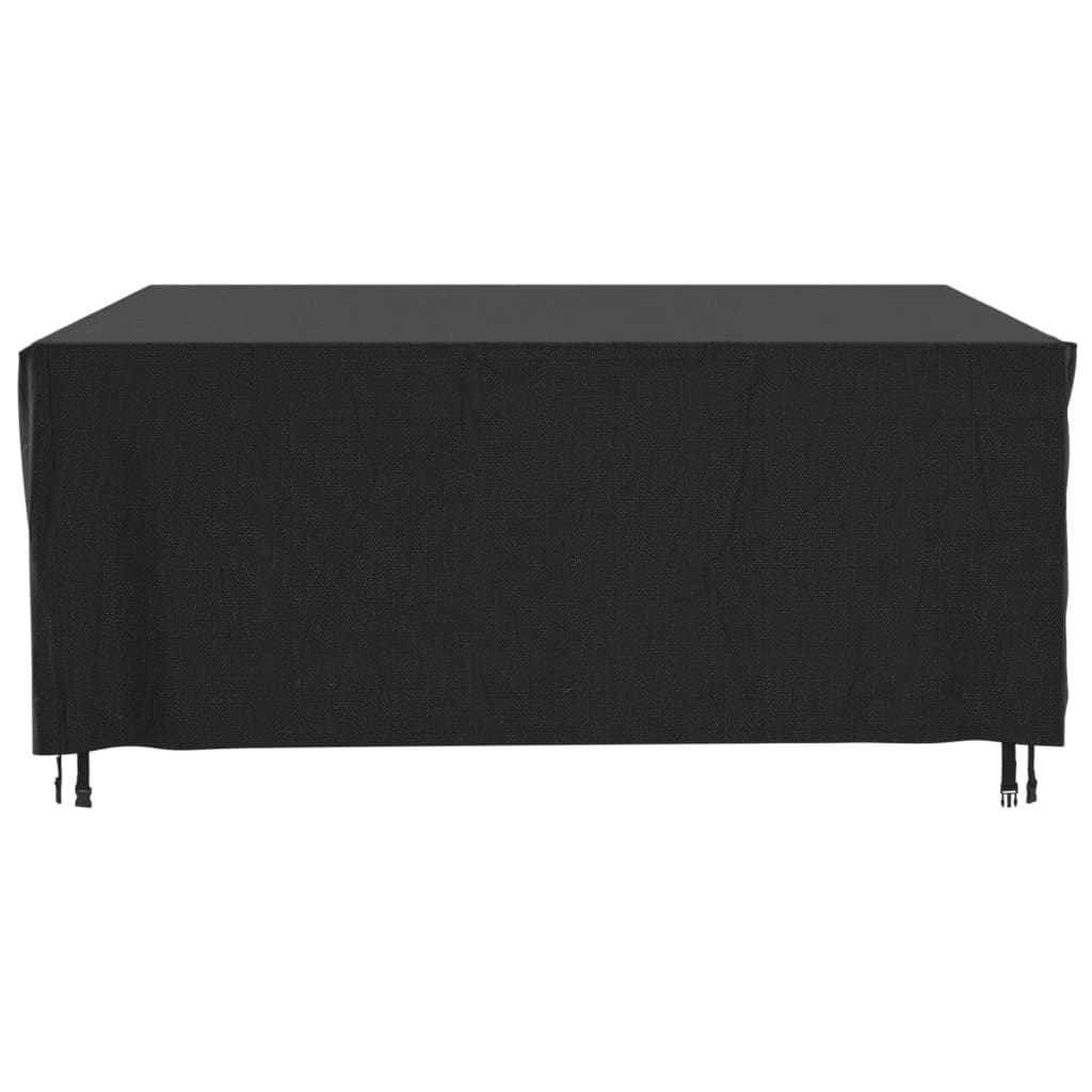 Capas móveis de jardim 2pcs 250x210x90cm impermeável 420D preto