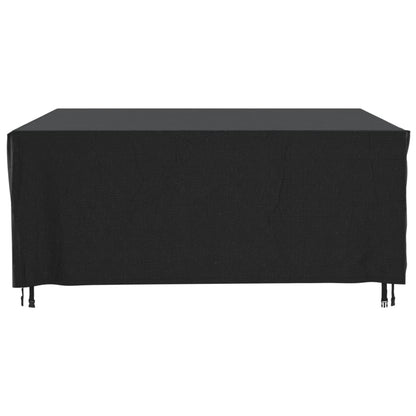 Capas móveis de jardim 2pcs 250x210x90cm impermeável 420D preto