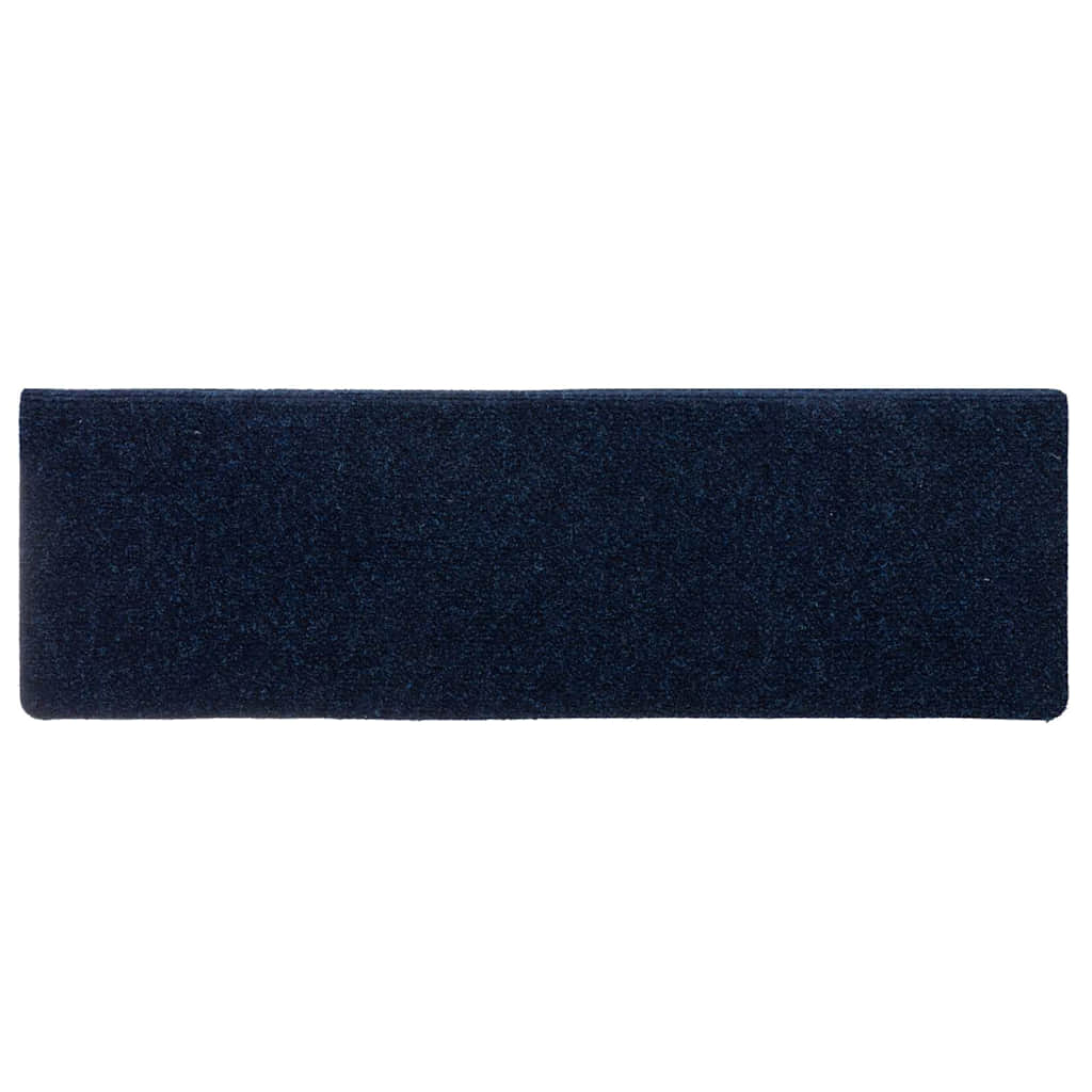 Tapetes de escada autoadesivos 30 pcs 65x21x4 cm azul-marinho