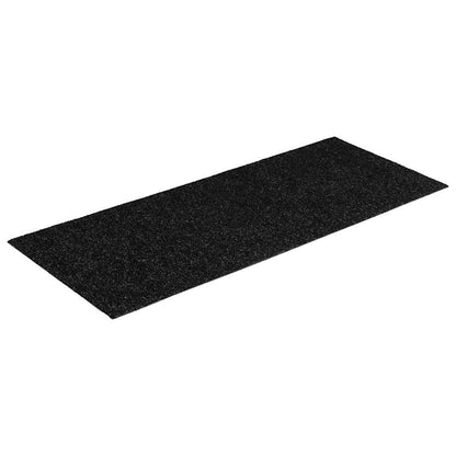 Tapetes de escada adesivos 30 pcs 60x25 cm retangular preto