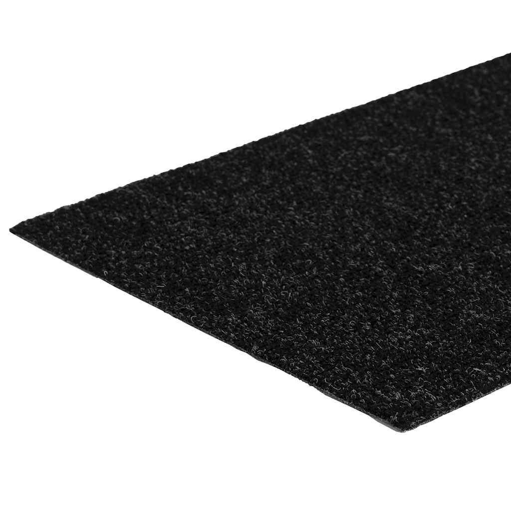 Tapetes de escada adesivos 30 pcs 60x25 cm retangular preto