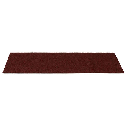 Tapetes de escada adesivos 30 pcs 60x25 cm retangular vermelho