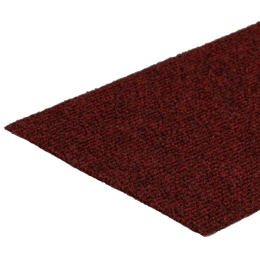 Tapetes de escada adesivos 30 pcs 60x25 cm retangular vermelho