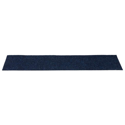 Tapetes de escada adesivos 30 pcs 76x20 cm retangular azul