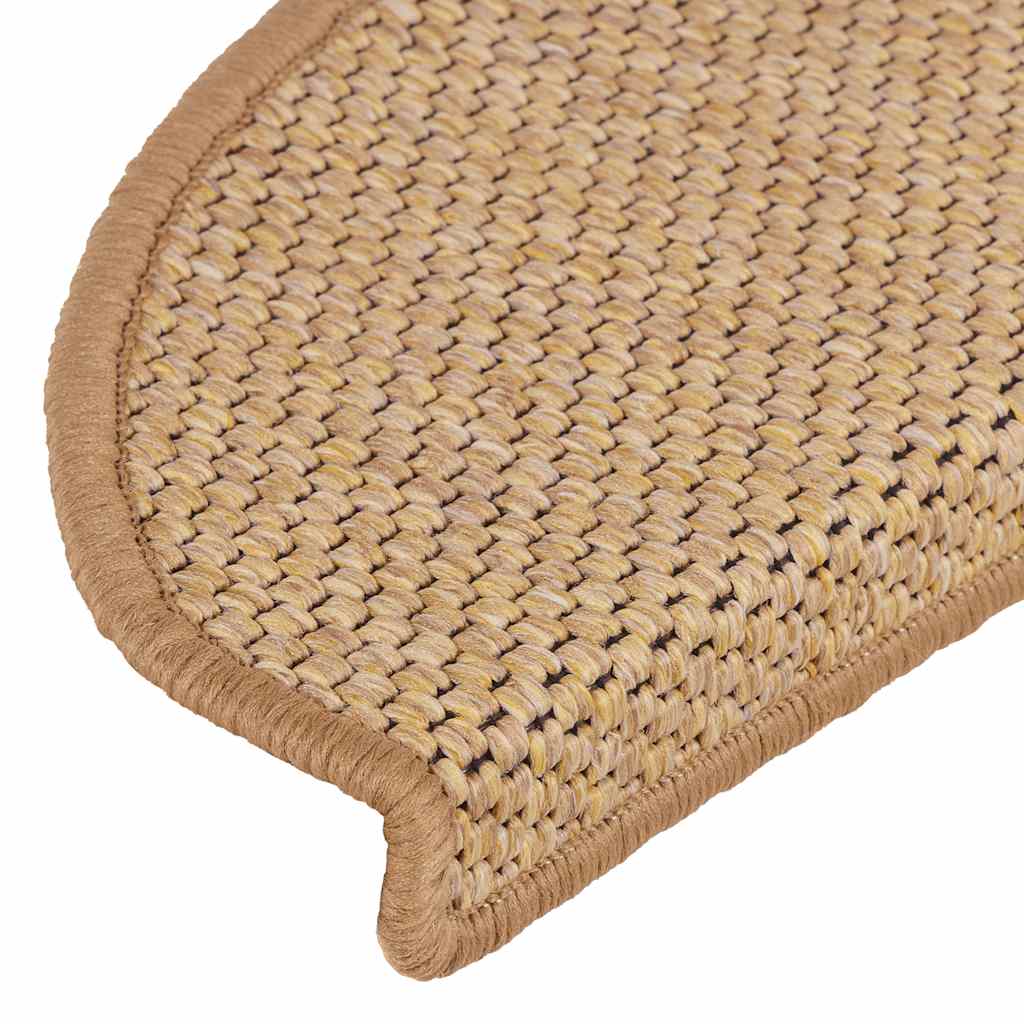 Tapetes escada adesivos aspeto sisal 30pcs 65x21x4 cm sisal