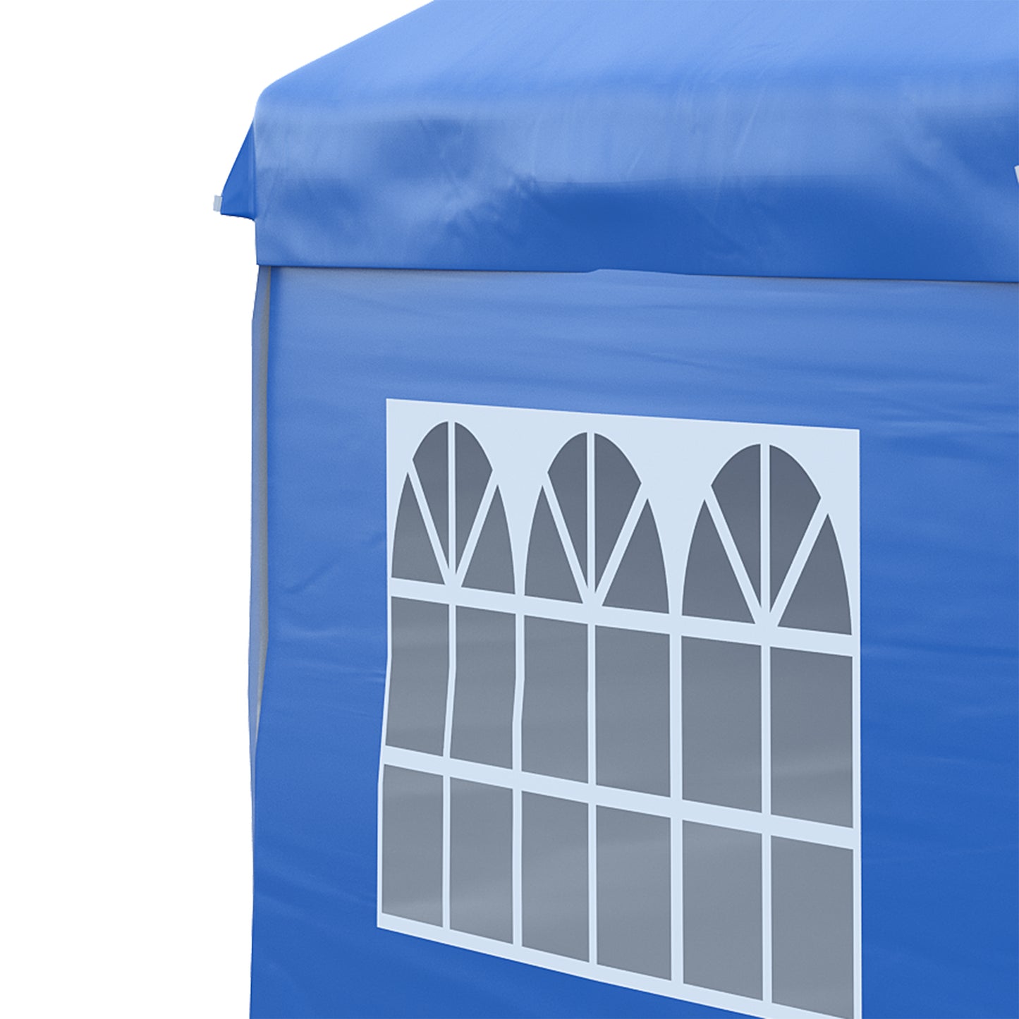 Outsunny Tenda Dobrável 3x3m com Altura Ajustável de 3 Níveis Tenda de Jardim com 4 Paredes Removíveis 2 Janelas 4 Sacos de Areia e Bolsa de Transporte para Campismo Azul