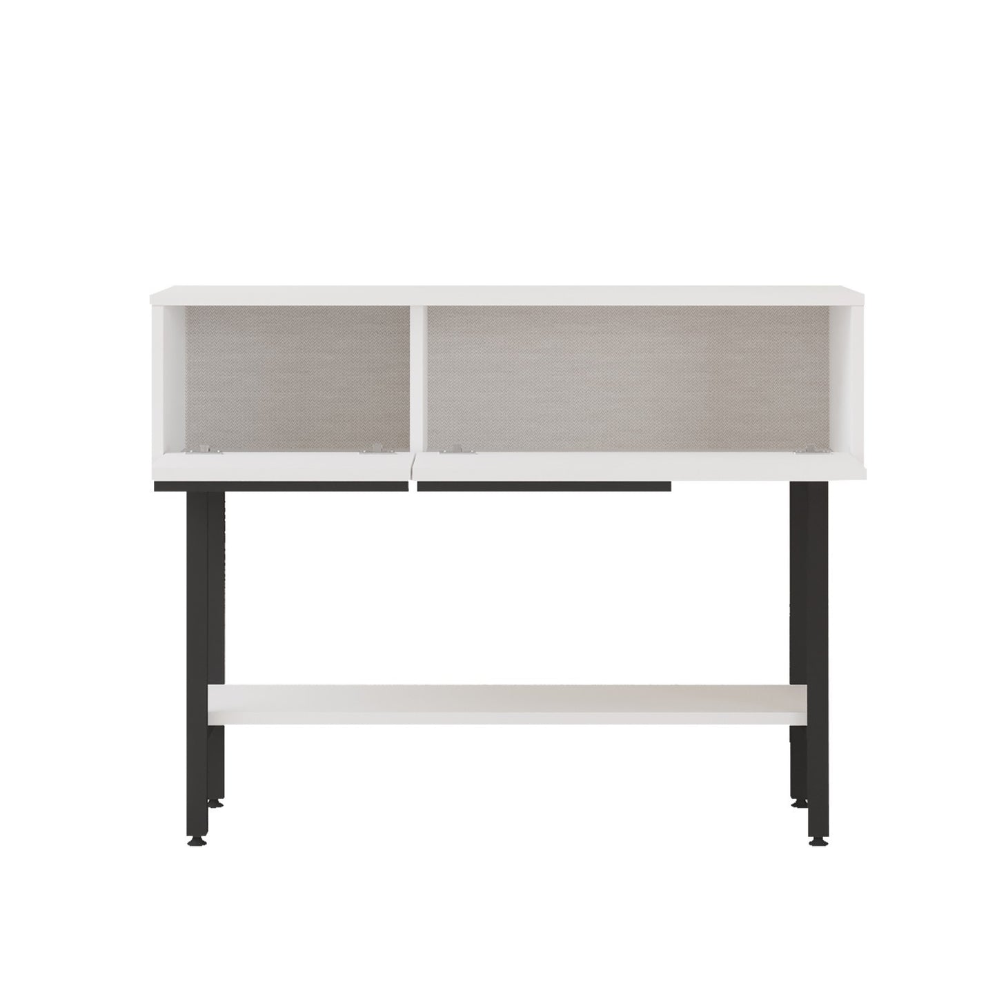 Consola de Entrada "Brilliance" com Espelho – Branco - 100x29.5x76 cm – Design Moderno