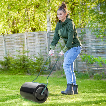 Rolo de grama para jardim Rolo de gramado com capacidade de 60L Recarregável com areia ou água Diâmetro de 50cm