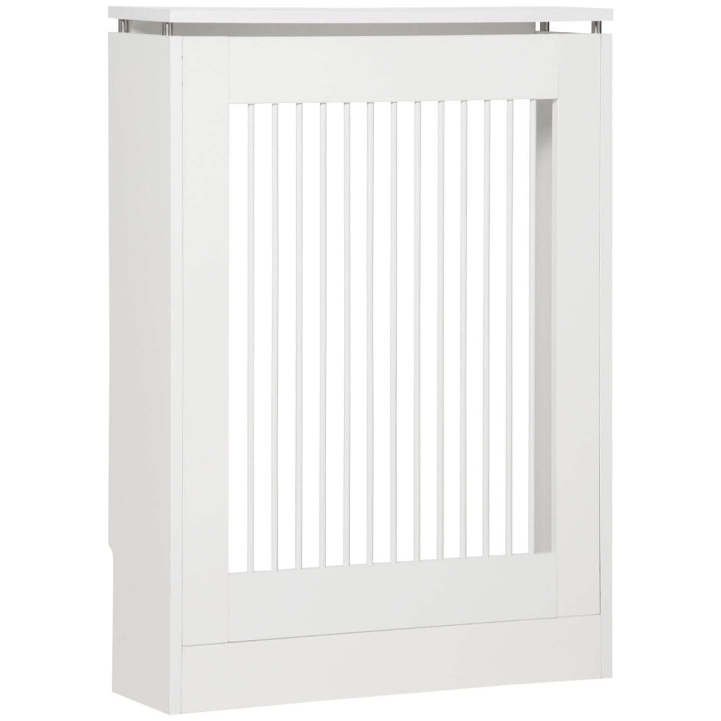 HOMCOM Cobertura de Radiador Cobertura de Radiador Moderno de MDF com Prateleira Superior para Sala de Estar dormitório Escritório 60x18x84 cm Branco