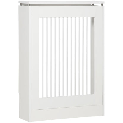 HOMCOM Cobertura de Radiador Cobertura de Radiador Moderno de MDF com Prateleira Superior para Sala de Estar dormitório Escritório 60x18x84 cm Branco