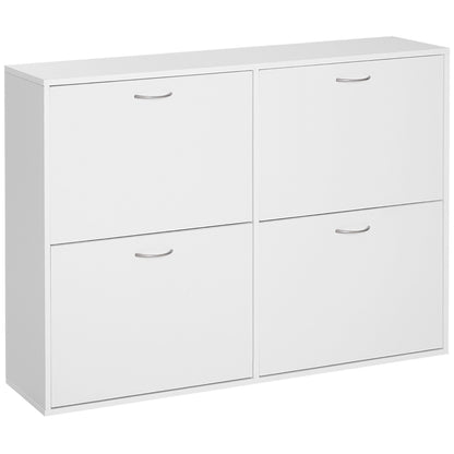 Sapateira Sidney de 4 Portas - Branco - Design Moderno