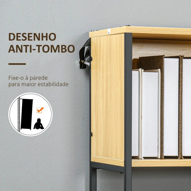 Estante Cameli com 5 Prateleiras e 1 Gaveta de 1,73m - Design Moderno