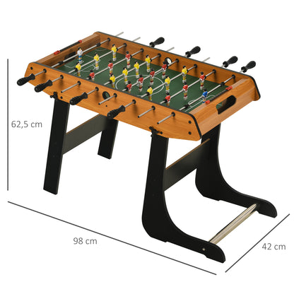 Mesa de Matraquilho Dobrável Matraquilho com 22 Jogadores e 2 Placares para Crianças e Adultos 98x42x62, cm Madeira e Preto