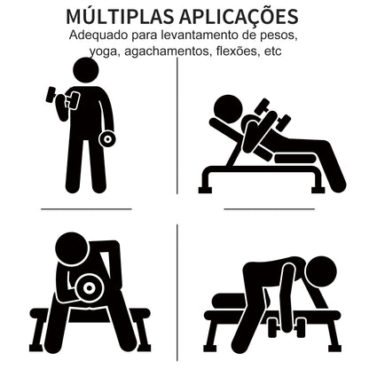 HOMCOM Conjunto de 6 Halteres Hexagonais 3 Pares de 1,5kg, 1kh e 0,5kg Conjunto de Halteres com Maleta de Transporte para Exercícios em Casa Academia Multicor