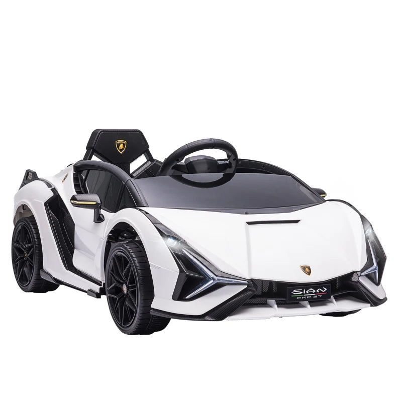 Carro Elétrico Lamborghini SIAN 12V com Controlo Remoto - Branco