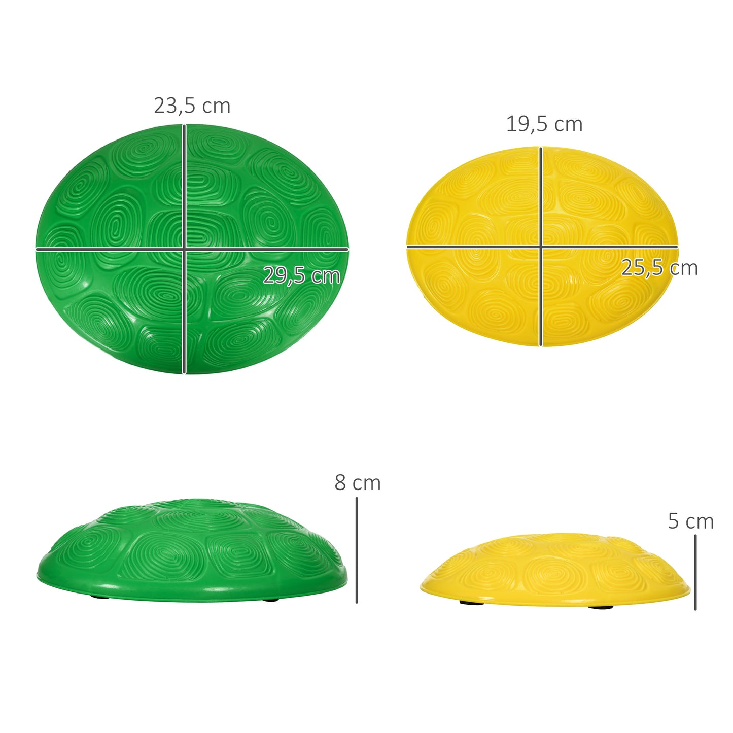 ZONEKIZ Pedras de Equilíbrio para Crianças de 3 a 8 Anos Conjunto de 6 Pedras de Equilíbrio Empilháveis com Base Antiderrapante para Treino de Equilíbrio e Promover a Coordenação Multicor