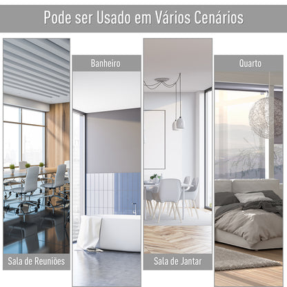 Outsunny Toldo Vertical Enrolável com Manivela Proteção UV para Interior Exterior Varanda 140x250 cm Cinza