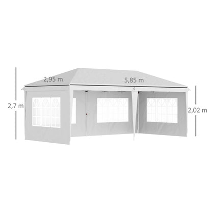 Tenda Dobrável com 4 Paredes Laterais Amovíveis - 3x6m