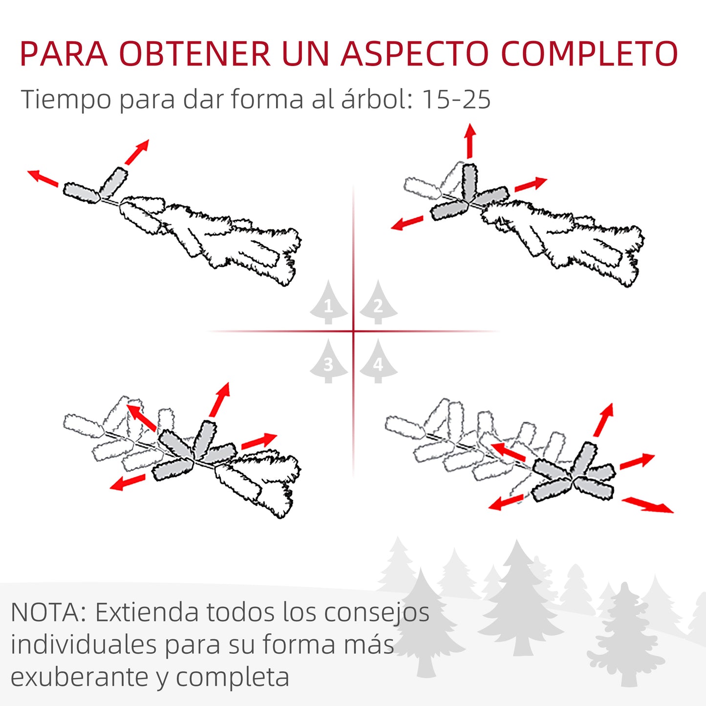 HOMCOM Árvore de Natal Artificial 150cm com 676 Ramas e 41 Pinhas Folhas de PVC com Efeito de Neve Base Dobrável e Suporte Metálico para Interiores Verde