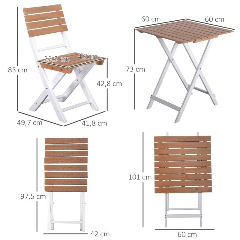 Conjunto Lilly - 2 Cadeiras e 1 Mesa