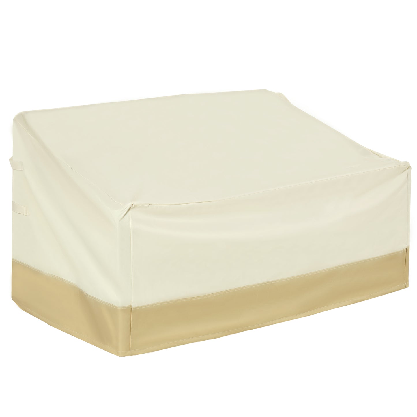 Outsunny Capa Protetora para Móveis de Jardim 152x87x59-79 cm Cobertura de Móveis Mesas Exterior Tecido Oxford 600D Impermeável com Fivela para Pátio Terraço Bege e Creme