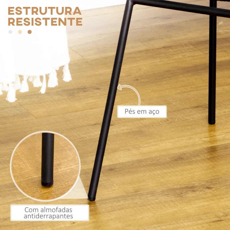 Conjunto de 2 Cadeiras Cardini em Vime - Design Natura