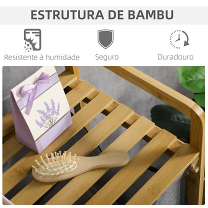 Cesto de Roupa Lopef de Bambu - Design Natura