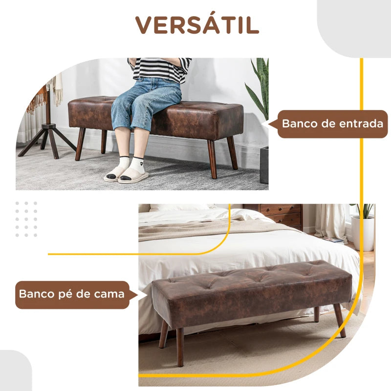 Banco Henrita Acolchoado - Design Vintage