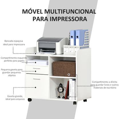 Móvel Lenna com 3 Compartimentos e 2 Gavetas - Design Nórdico