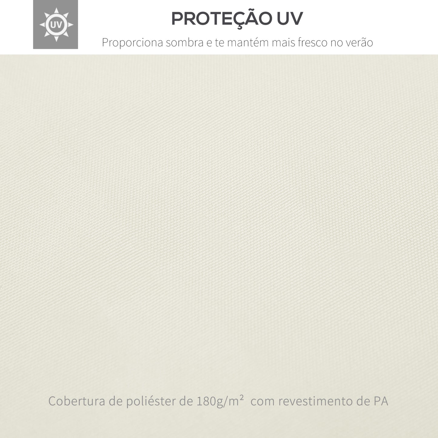 Toldo de Substituição para Pérgola 4x3m – Cobertura Superior de Duplo Nível, Respirável e com Drenagem