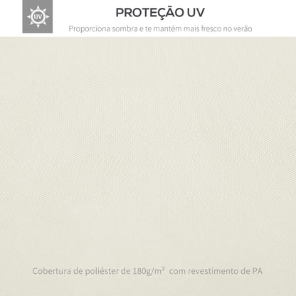 Toldo de Substituição para Pérgola 4x3m – Cobertura Superior de Duplo Nível, Respirável e com Drenagem