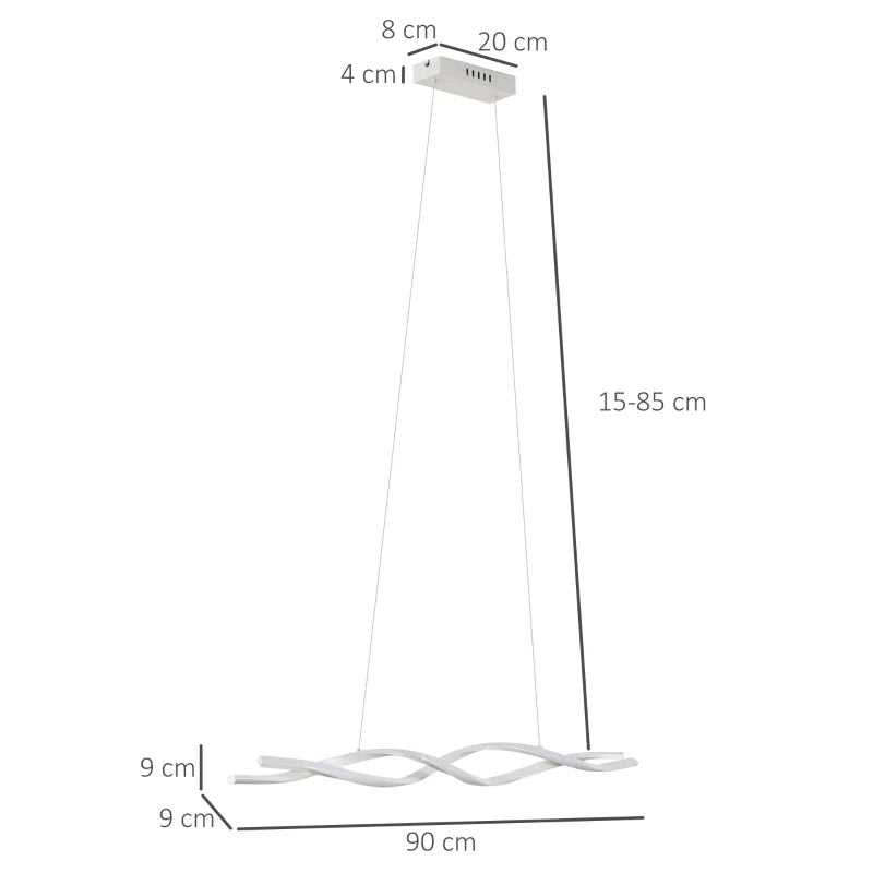 Candeeiro de Teto em LED DNA - Design Moderno