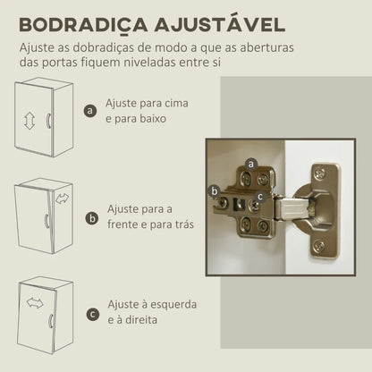 Aparador Milan de 2 Portas de 80 cm - Design Moderno