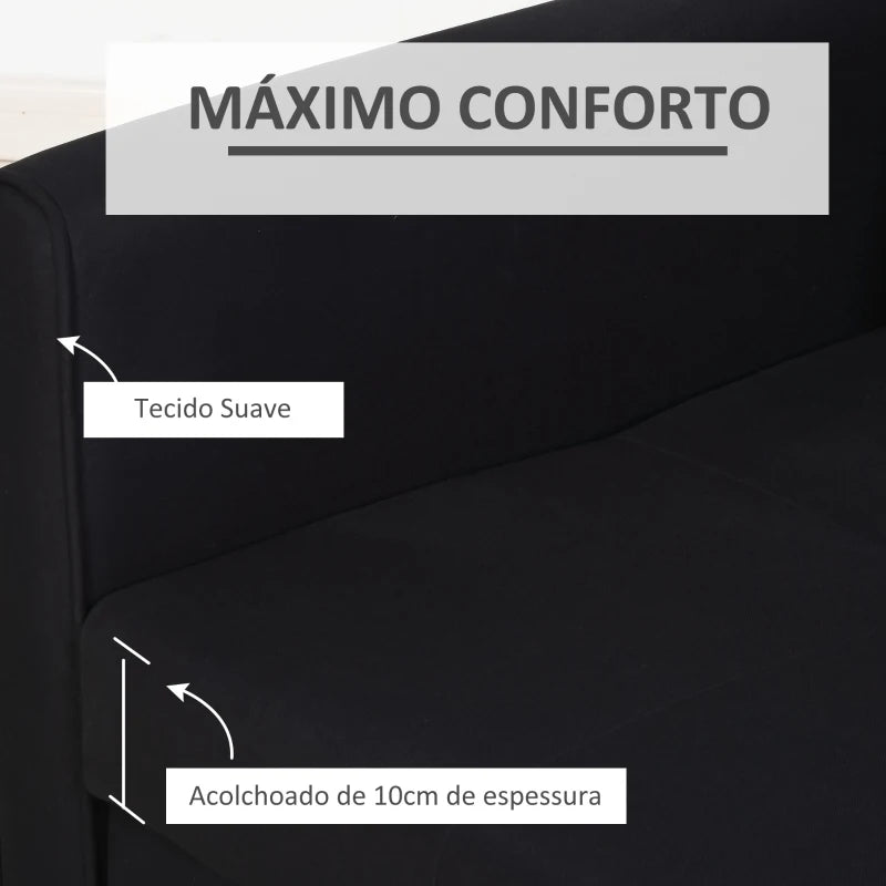 Sofá Cama Oslo com Armazenamento - Cor Cinza Carvão - 152x101x81cm / 132x198x35cm - Design Moderno