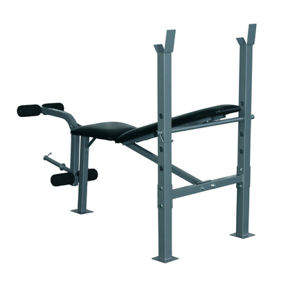 Banco de Musculação máquina de fitness com encosto ajustável 165x68x114cm Preto