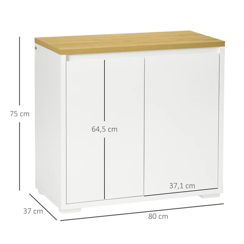 Aparador Milan de 2 Portas de 80 cm - Design Moderno