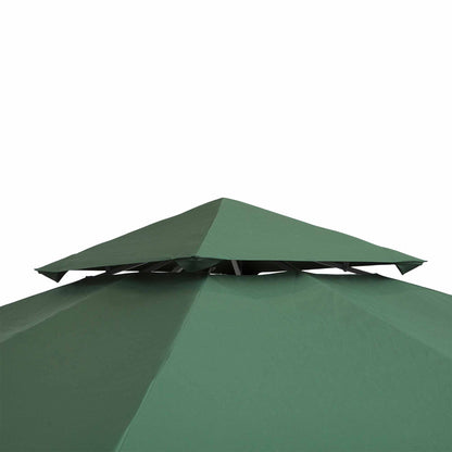 Outsunny Toldo de Substituição 3x3m para Pérgolas Toldo de Substituição de Pérgolas de Jardim Verde