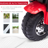 HOMCOM Motocicleta Elétrica Infantil com 3 Rodas Triciclo a Bateria 6V para Crianças de 18-36 Meses com Farol Buzina 72x57x56cm Vermelho