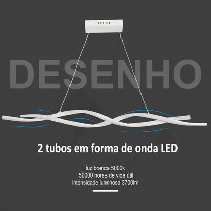 Candeeiro de Teto em LED DNA - Design Moderno