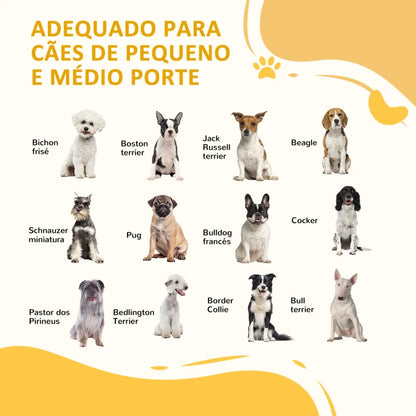 PawHut Barreira de Segurança para Cães de Madeira Barreira para Animais de Estimação Extensível de 2 Painéis com Pés de Apoio Triangular para Porta Corredor Escada 112-159x44x70 cm Madeira