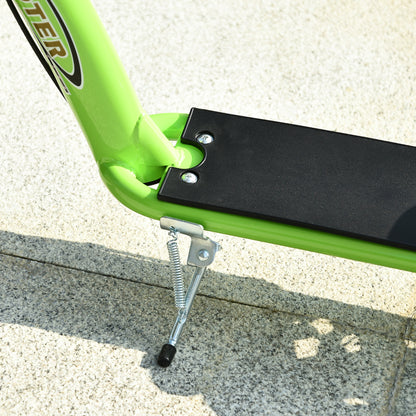 HOMCOM Trotinete para crianças acima de 5 anos Scooter 2 Pneus de borracha inflável com freios Guiador ajustável Plataforma antiderrapante 117x52x80-85cm Verde