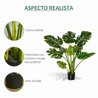 Planta Artificial Tropical Costela de Adão de 110cm